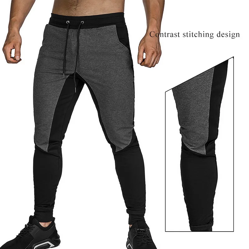 2020 мужские цветные спортивные штаны облегающие повседневные с завязками для