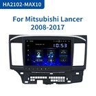 Автомобильный мультимедийный плеер Dasaita, сенсорный IPS экран 10,2 дюйма, Android 10, радио, для Mitsubishi Lancer 2008-2017, GPS-навигация, 4 Гб ОЗУ, 1din