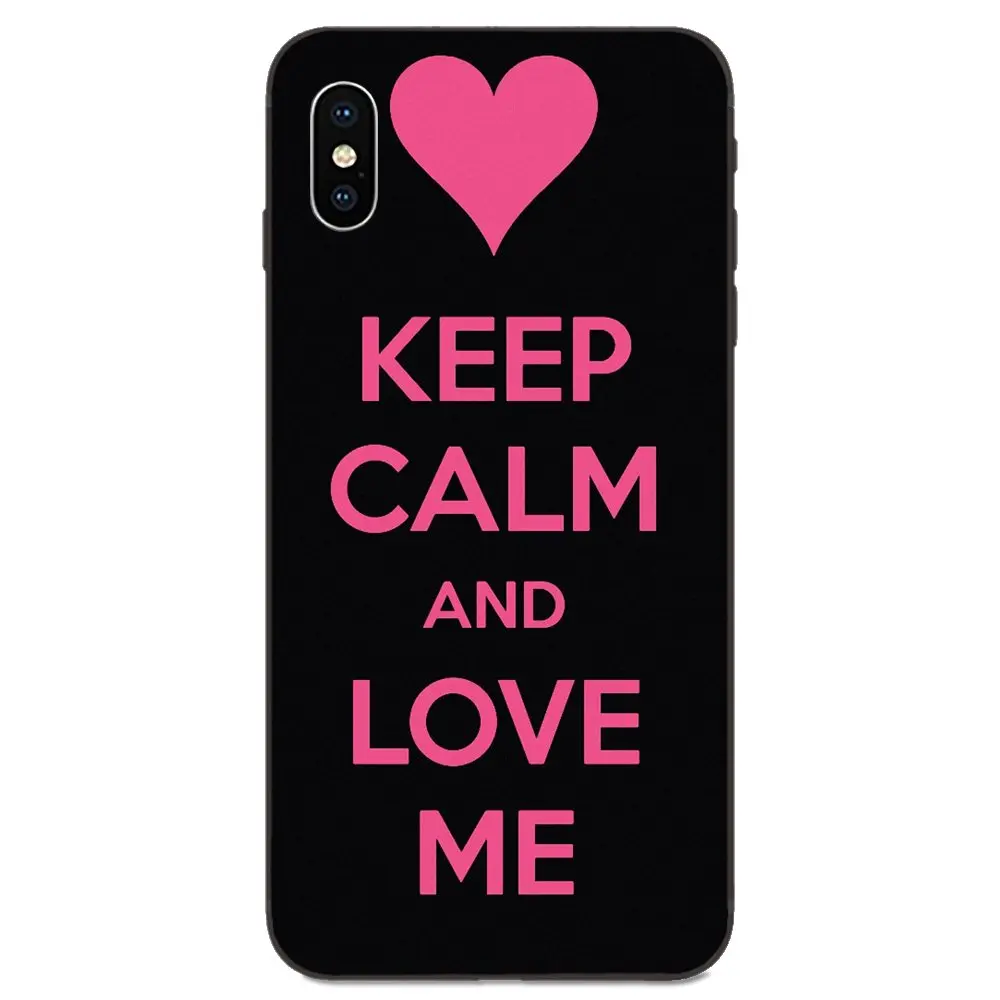 ТПУ сотовый телефон Keep Calm And Love Me style для huawei nova 2 2S 3i 4 4e 5i Y3 Y5 II Y6 Y7 Y9 Lite Plus Prime Pro 2017 2018