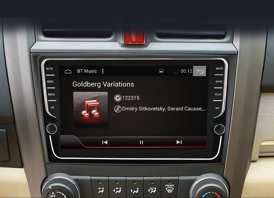 Eunavi автомобильный dvd-плеер gps Navi для Honda CRV 2007-2011 ips емкостный экран 1024*600+ wifi+ BT+ SWC+ RDS+ Android 9,0+ 4G ram PX6
