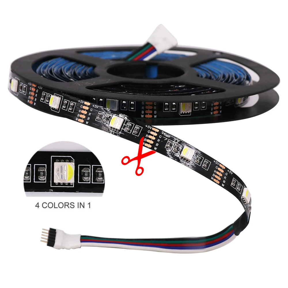Новинка 5 м Светодиодные ленты Moving головной свет RGBW 5050 4 цвета в 1 чип DC5V 30