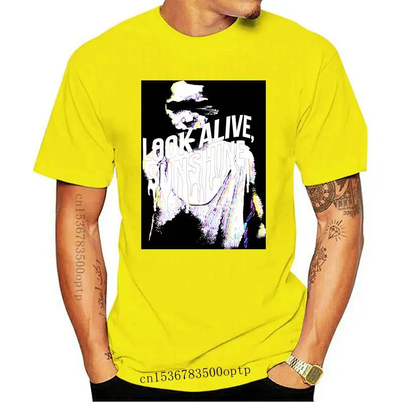 

New Hip Hop Oversize Tshirt Streetwear Letter Illusion Printed T Shirt 2021 Men Harajuku Cotton Loose Short Sleeve T-Shirt Black