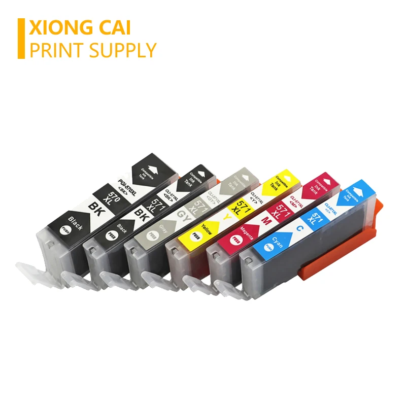 Совместимый чернильный картридж PGI570 PGI 570 CLI 571 для Canon PIXMA MG5750 MG5751 MG5753 MG6850 MG6851 MG6852