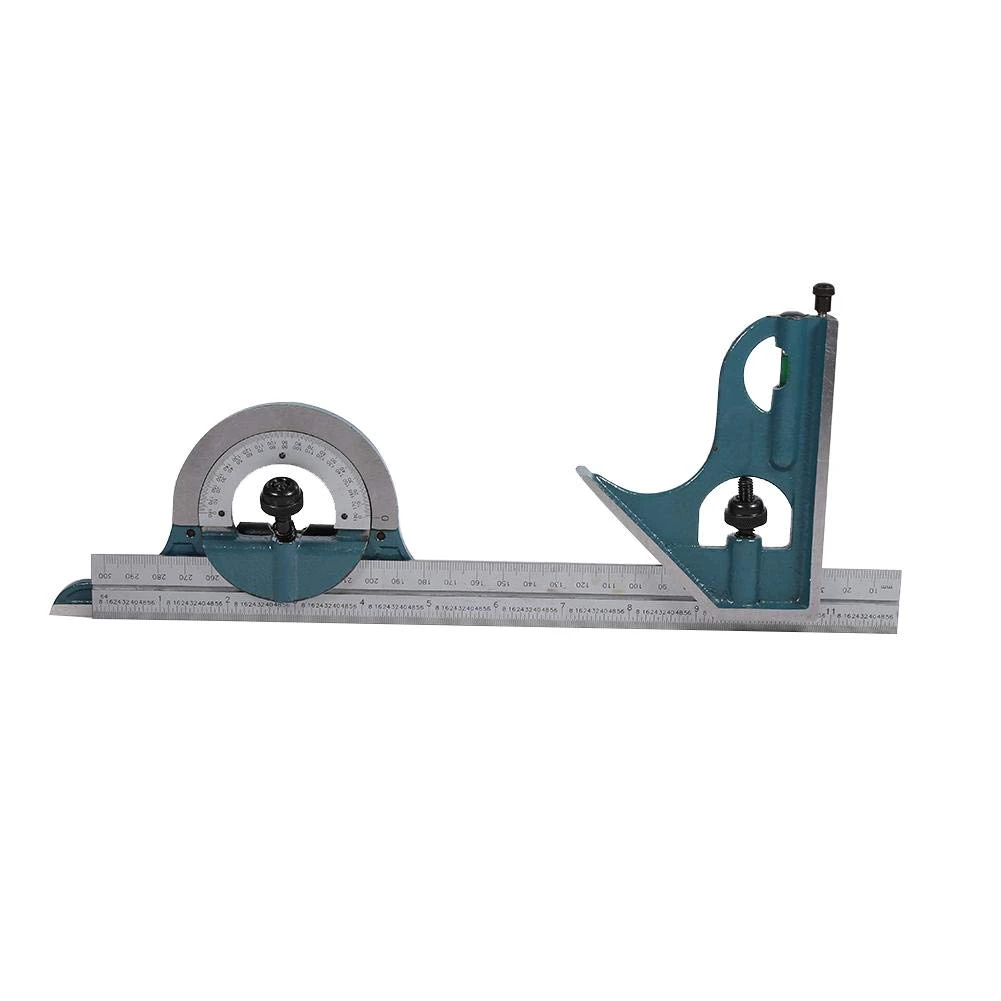 

3 In1 Adjustable Ruler Multi Combination Square Angle Finder Protractor 300mm Measuring Set Tools Square Right Angle Ruler