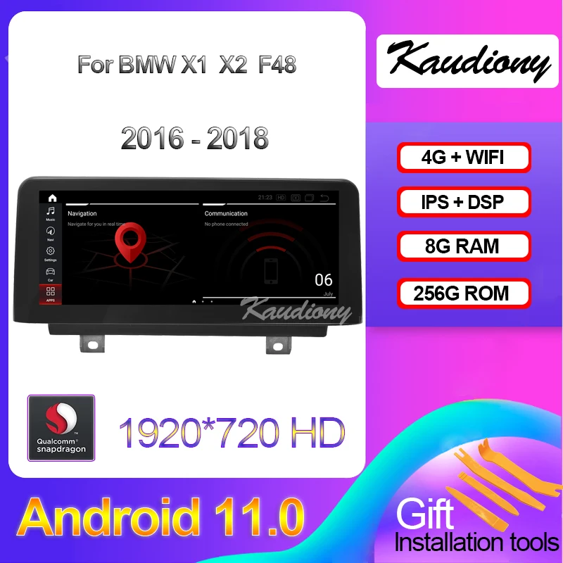 

Kaudiony 10.25" Android 11 For BMW X1 X2 F48 Auto Radio Automotivo GPS Navigation Car DVD Multimedia Player 4G Stereo 2016-2018