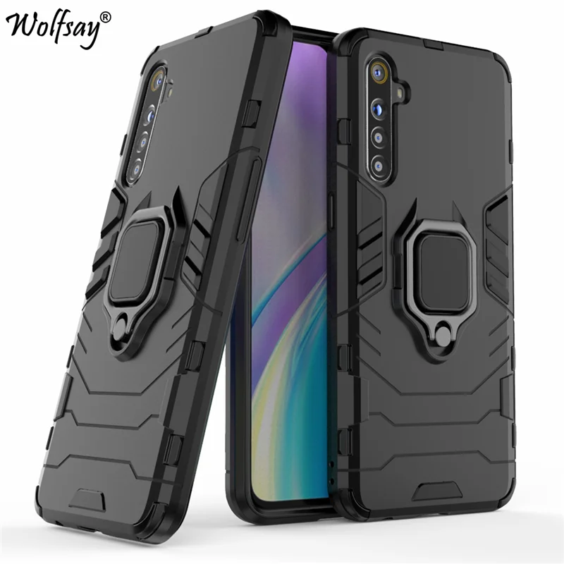 Чехол для Oppo Realme XT защитный чехол с магнитной присоской и подставкой телефона |