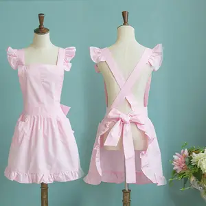 Фартук для домашней кухни, фартук с оборками для готовки, барбекю