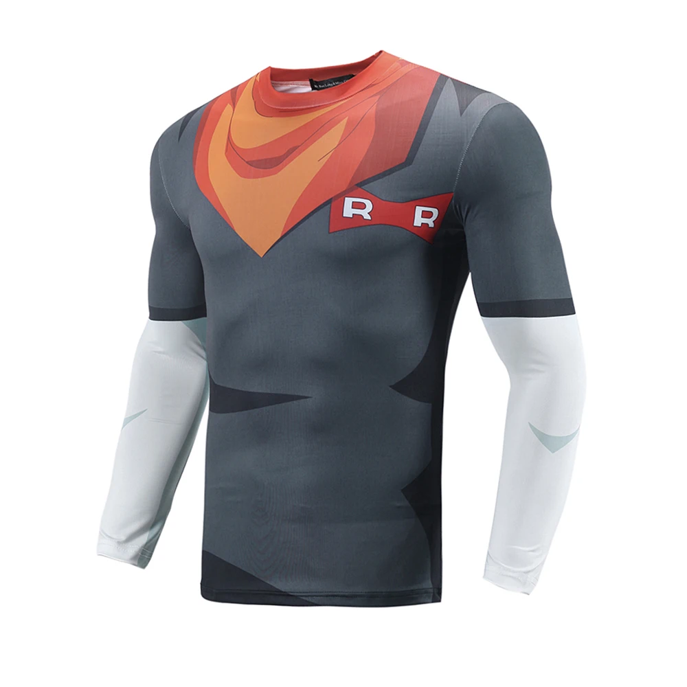 С рисунками из комикса Жемчуг дракона Z Android No.17 Фитнес быстросохнущая штаны в