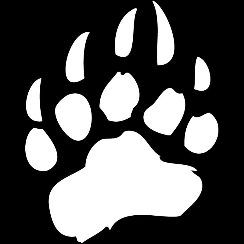 

Car Sticker Bear Claw PVC Decal Classic Funny Car Styling Accessories Decorative Sticker Black/Silver 12.1* 15.2cm