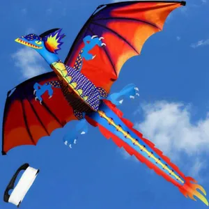 New Children Kids Gift 3D Dragon 100M Kite Single Line With Tail Kites
Outdoor Fun Toy Kite Family Outdoor Sports Toy