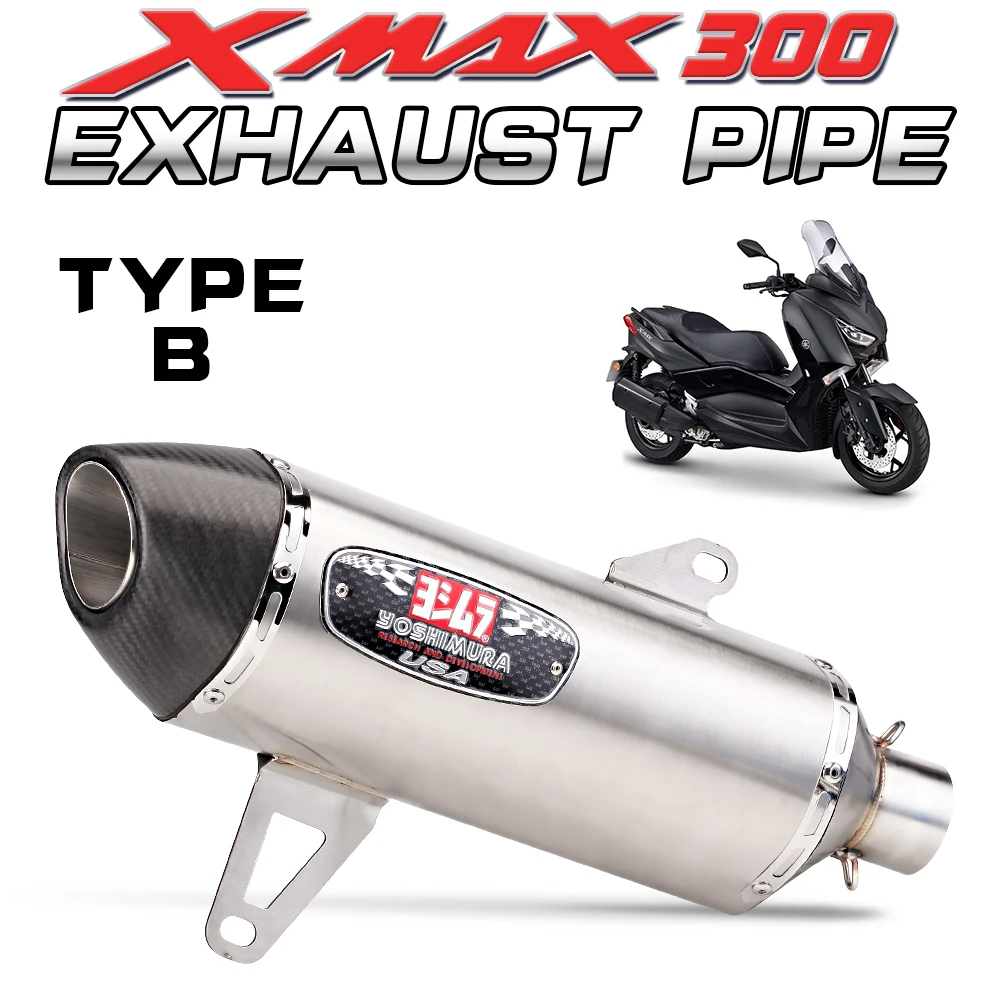 Выхлопная труба Ful System для мотоцикла Yamaha XMAX 250 300 XMAX250 XMAX300 модификация передней