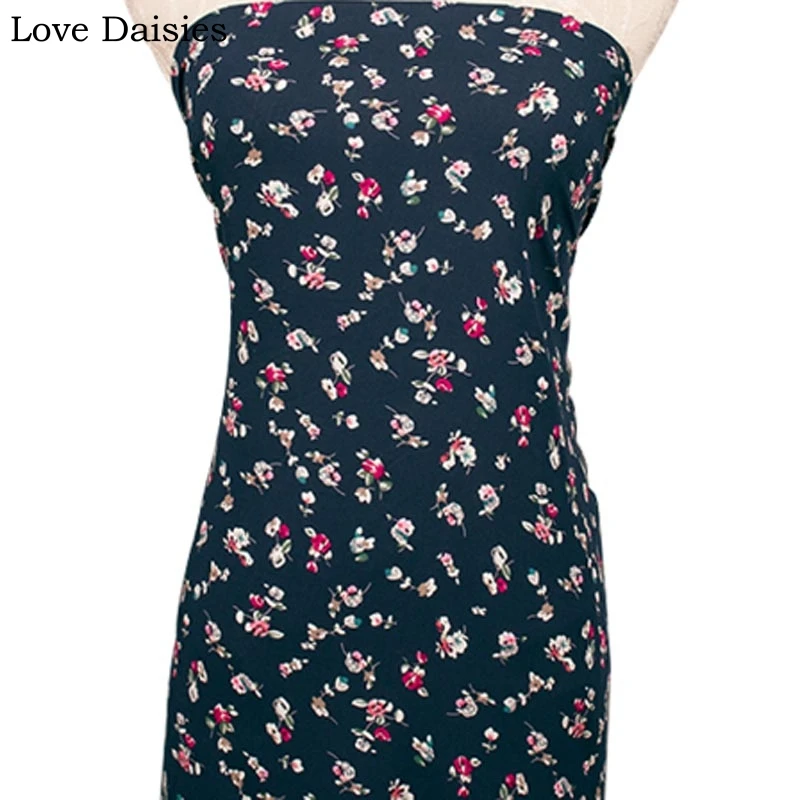 Черное темно-синее желтое цветочное леопардовое 100% искусственный шелк тонкая