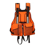life jacket water sport boating zipper fishing swimming canoe kayak accessories rafting adjustable vest mesh adults multi pocket
