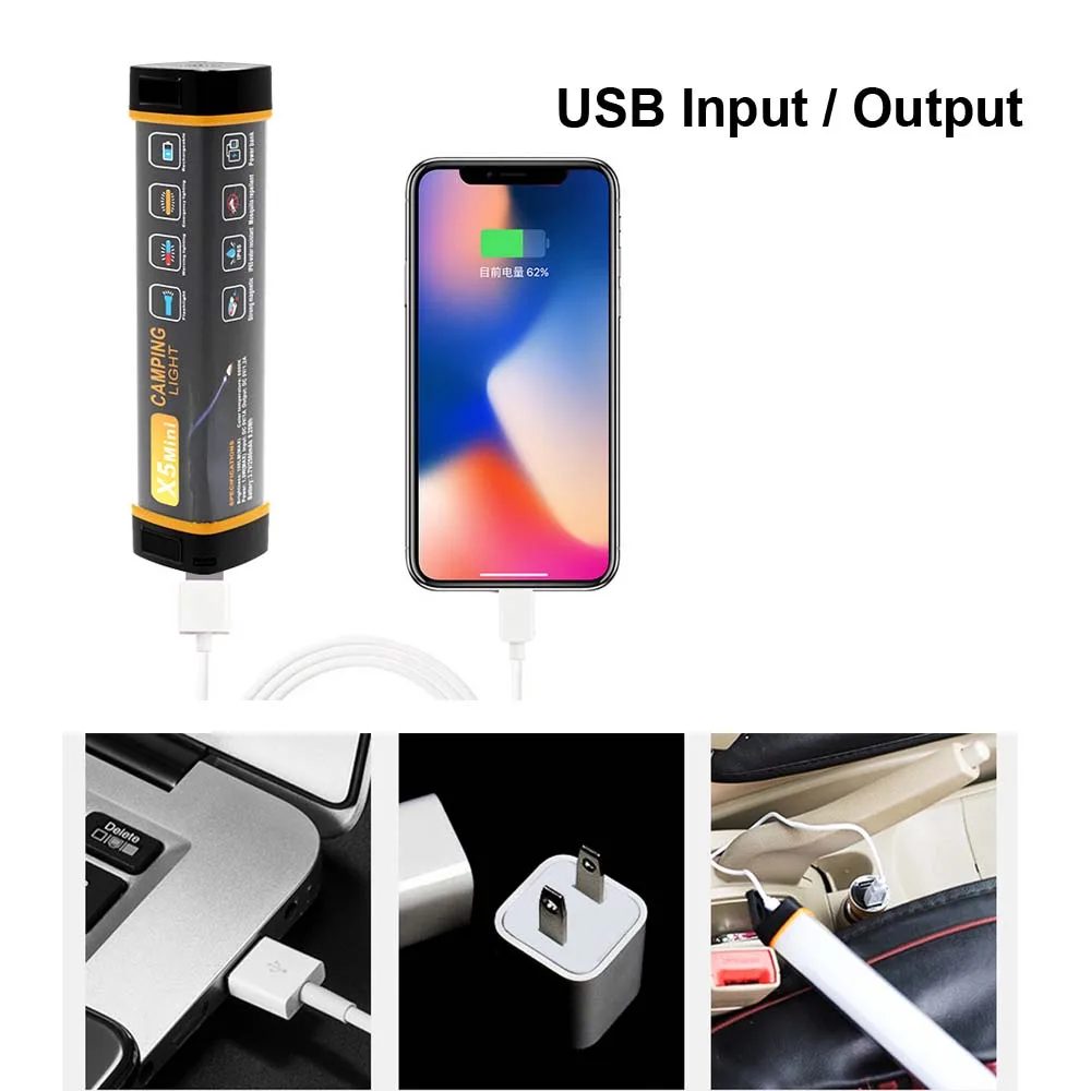 Уличсветильник фонарь для экстренного питания IP65 светодиодный кемпинга с