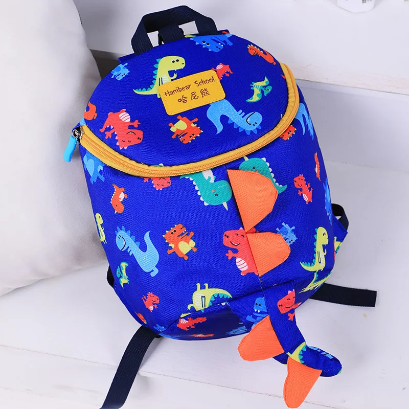 

3D Print Dinosaur Toddler Backpack Anti Lost Kids Schoolbag Cute Cartoon Animal Children School Bag Canvas Kindergarten Satchel