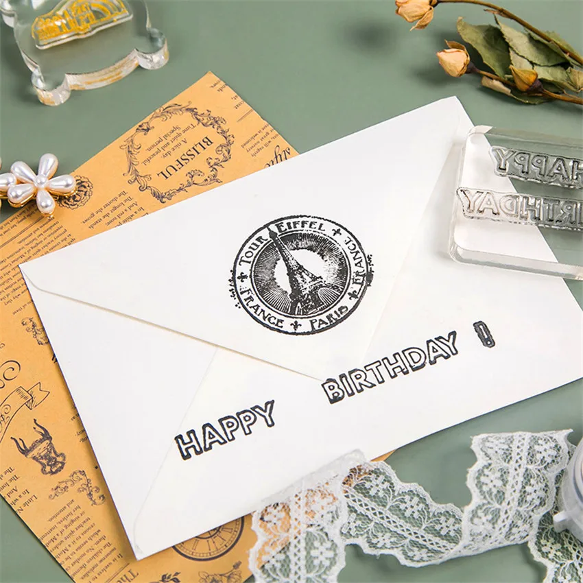 Горячая Распродажа прозрачная печать с буквами 11*16 см силиконовая отметка DIY