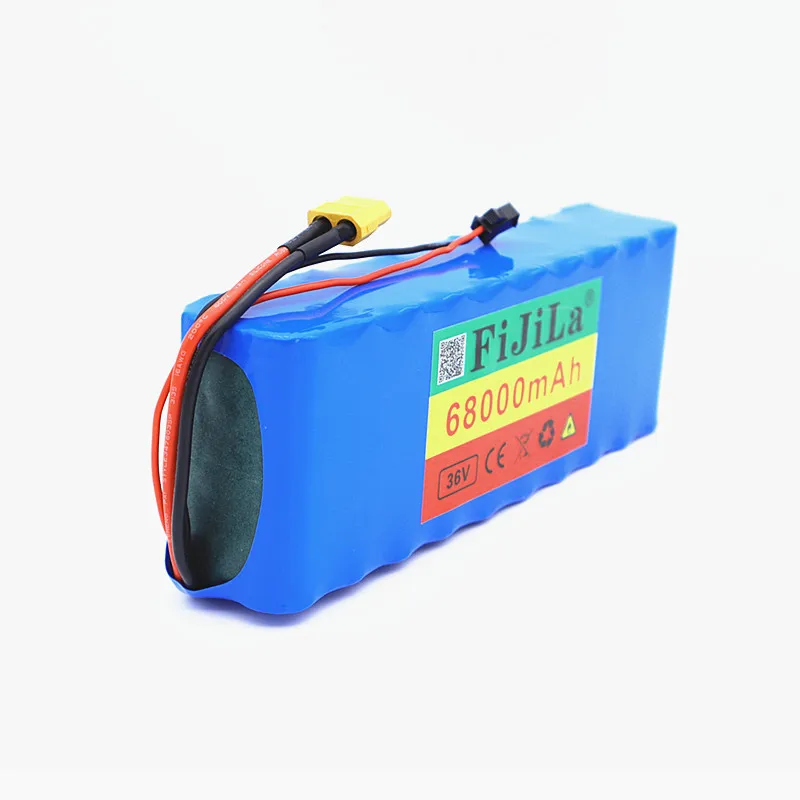 

100%New 36V 68Ah10S2P 18650 Rechargeable battery pack 68000mAh,modified Bicycles,electric vehicle 42V Protection PCB+42V Charger