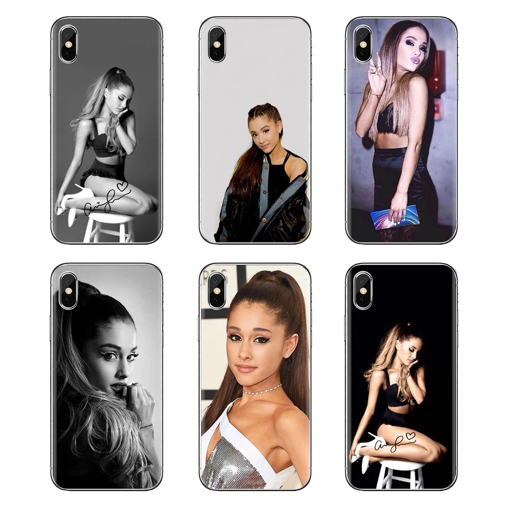 For Samsung Galaxy J1 J2 J3 J4 J5 J6 J7 J8 Plus 2018 Prime 2015 2016 2017 Silicone Shell Case ariana grande Gril music celebrity |