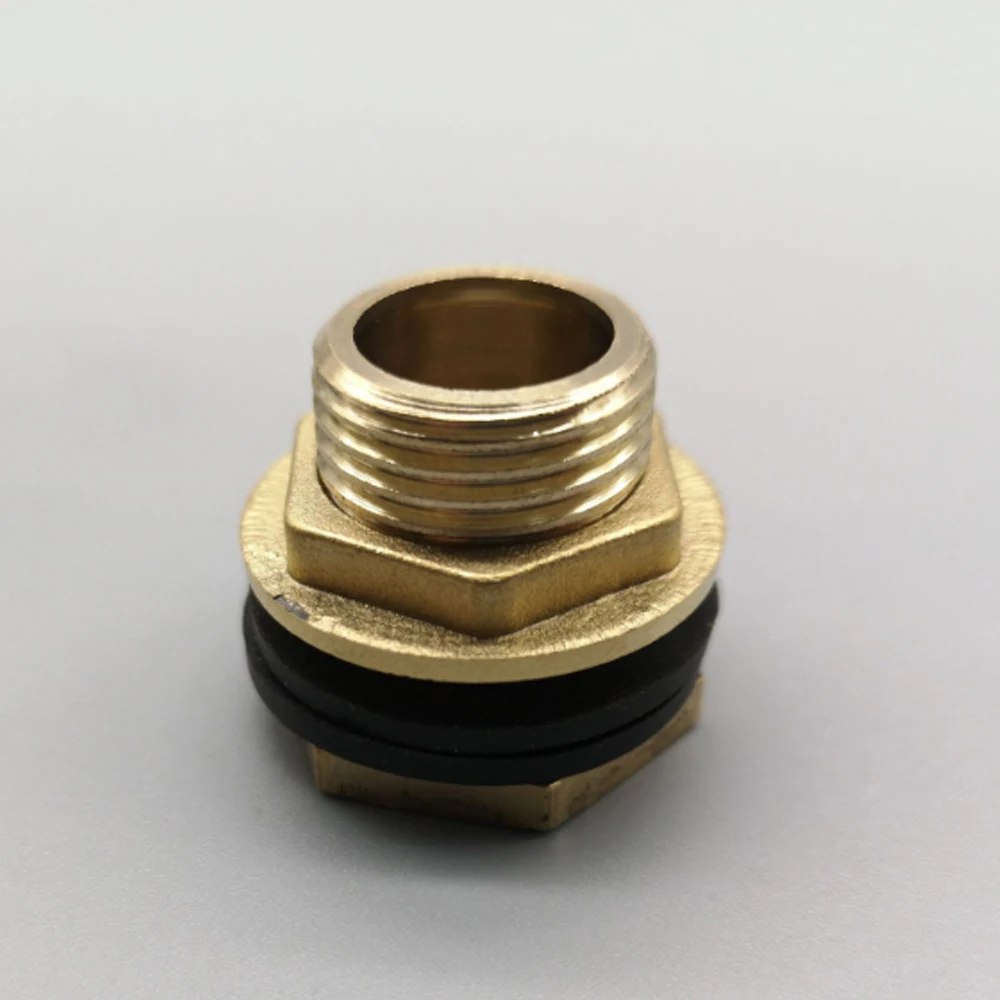 

3/4" Female Soild Brass Connector Water Tank Connector Bulkhead Tank Garden Fitting Garden Supplies High Quality