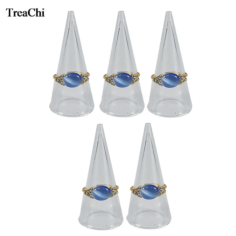 5pcs clear Многоцветный чехол для ювелирных изделий макарон, круглые мини серьги, кольцо, ожерелье, коробка для хранения таблеток, аксессуары для дома, органайзер, коробка, подставка для колец - Цвет: 5pcs clear