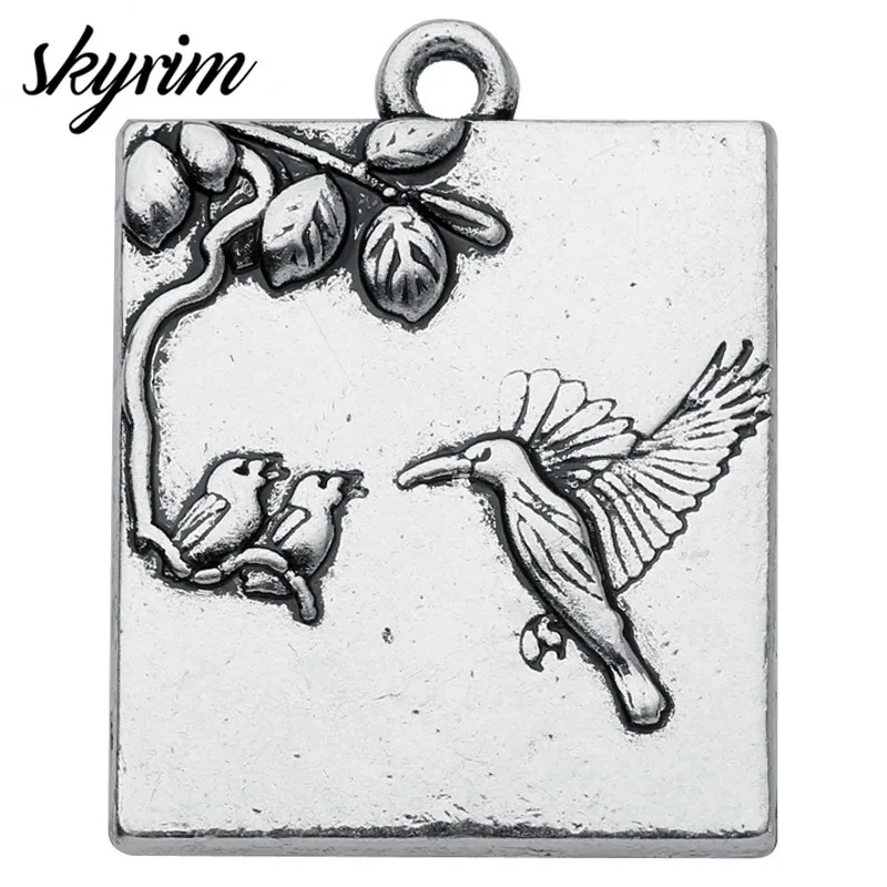 5 шт. подвески в виде птиц с гравировкой | Украшения и аксессуары