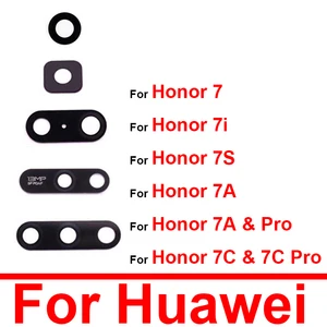 Задняя камера, стеклянный объектив для Huawei Honor 7 7i 7S 7A 7C 7X Lite Pro, стекло для объектива камеры + наклейка, замена, ремонт