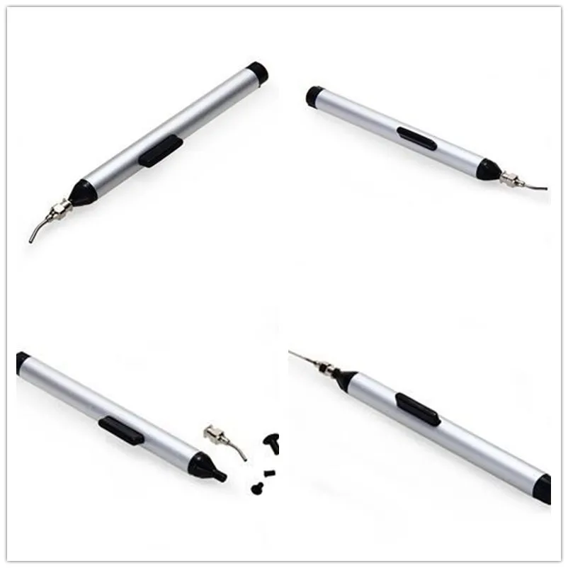 Новый легкий выбор припоя Пикер вакуумная Ручка всасывания вверх + 3 заголовка