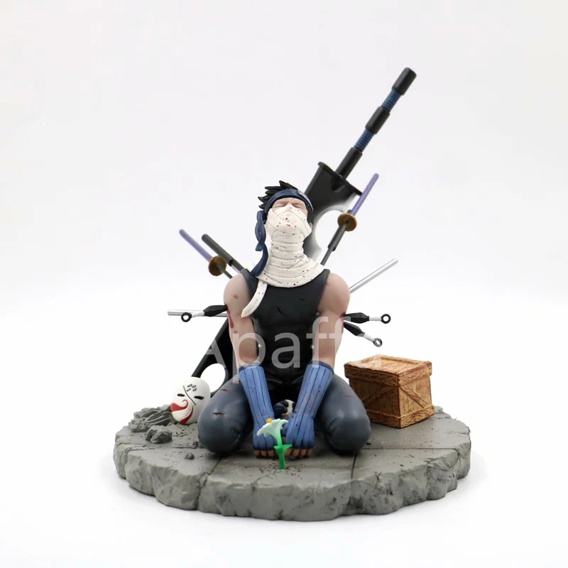 without box 19 см Наруто фигурка Momochi Zabuza ПВХ японского аниме Наруто Коллекционная модель игрушки украшение стола - Цвет: without box