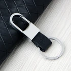 1 шт. модный металлический мужской Автомобильный Брелок-держатель для автомобильного ключа металлическая цепочка на талию подвесной брелок кожаный брелок для ключей