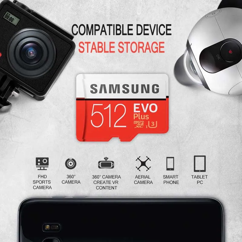 SAMSUNG Micro SD карта 32 Гб класс 10 карта памяти 100 м/с microSD 256 ГБ 128 Гб 64 ГБ 32 ГБ TF карта cartao de memoria бесплатный подарок
