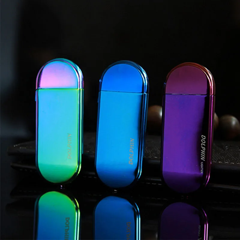 

Mini Ultra-Thin Compact Butane Grinding Wheel Lighter Portable Metal Lighters Men's And Women's Gift Gadgets