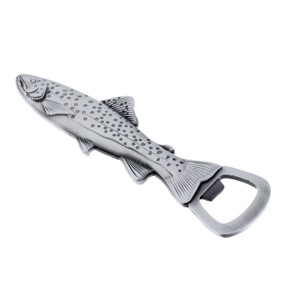 

2 in 1 Bottle Opener in Fish Trout Shape Beer Opener Fridge Magnet,