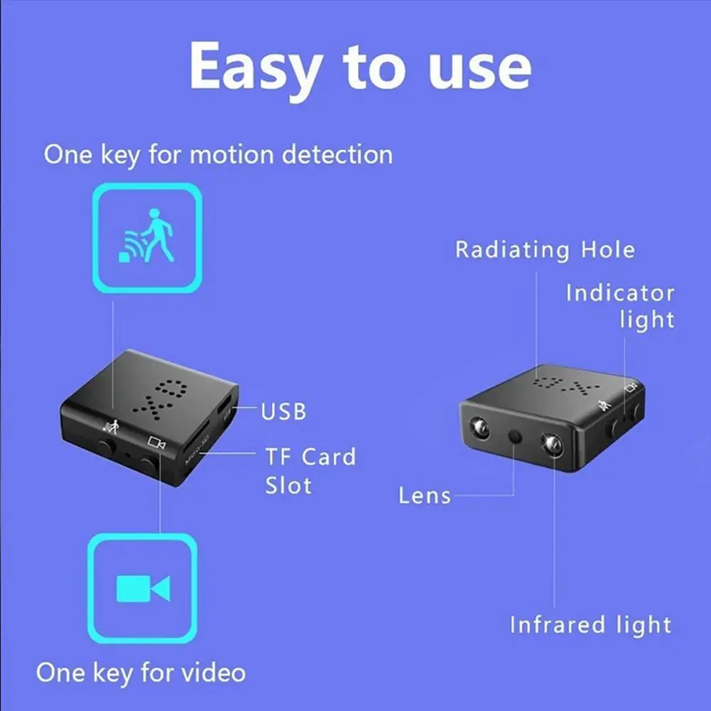 Видеоняня для детей мини видеокамера IP Камера HD 1080P A9 наружный DVR Ночное видение Обнаружение движения домашний умный Камера