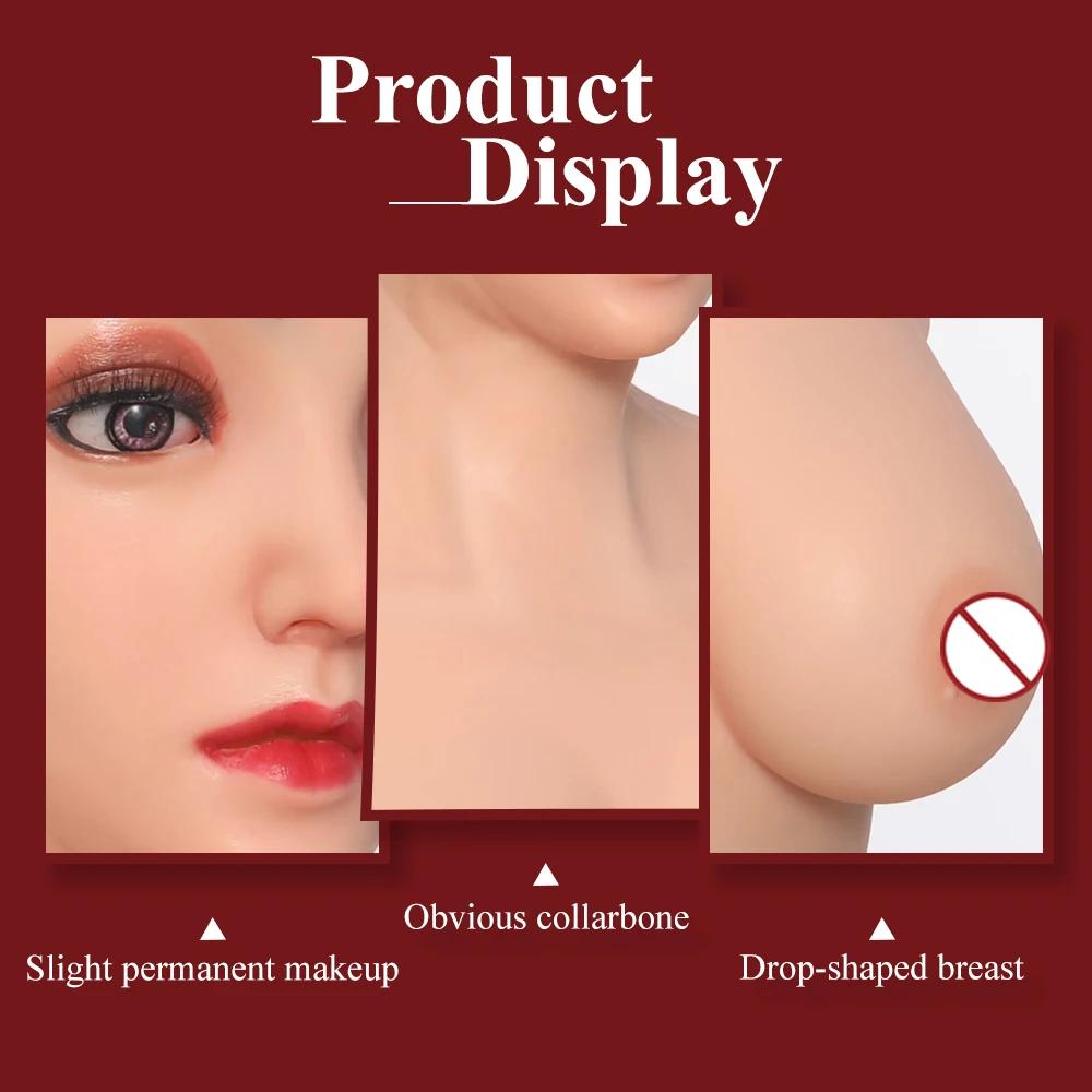 Кумихо Азиатский девочка Эмили Стиль силикона формы груди поддельные сиськи E