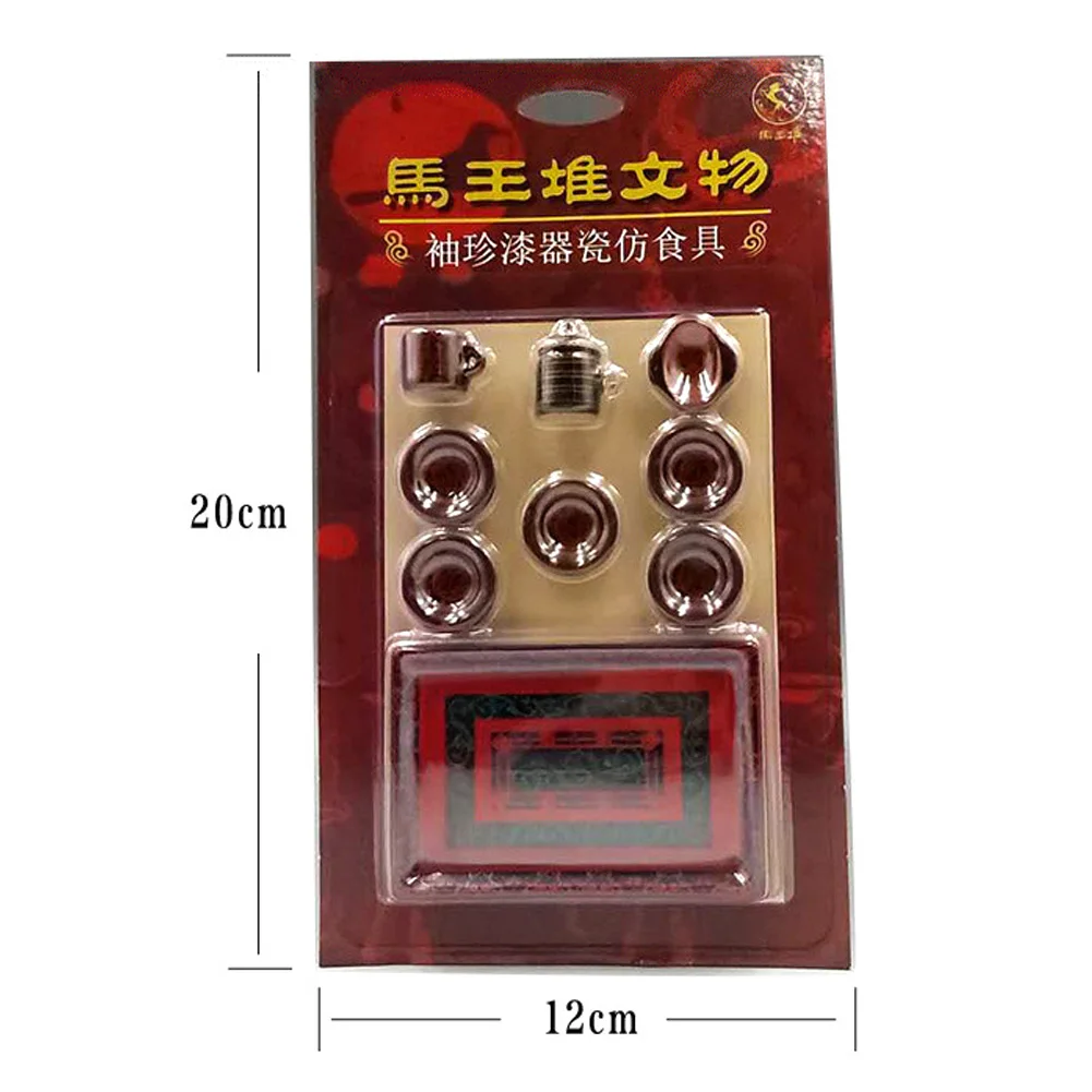 

1/12 Scale Doll House Miniature Metal Ceramic Tea Doll House Furniture Miniature Dining Ware Toy Teapots Cup Plate Kitchen