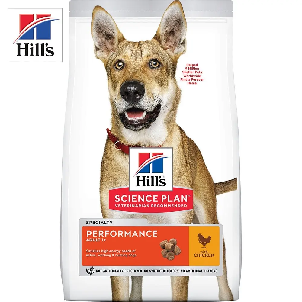 Сухой корм Hill's Science Plan Performance для взрослых собак поддержания жизненной энергии и