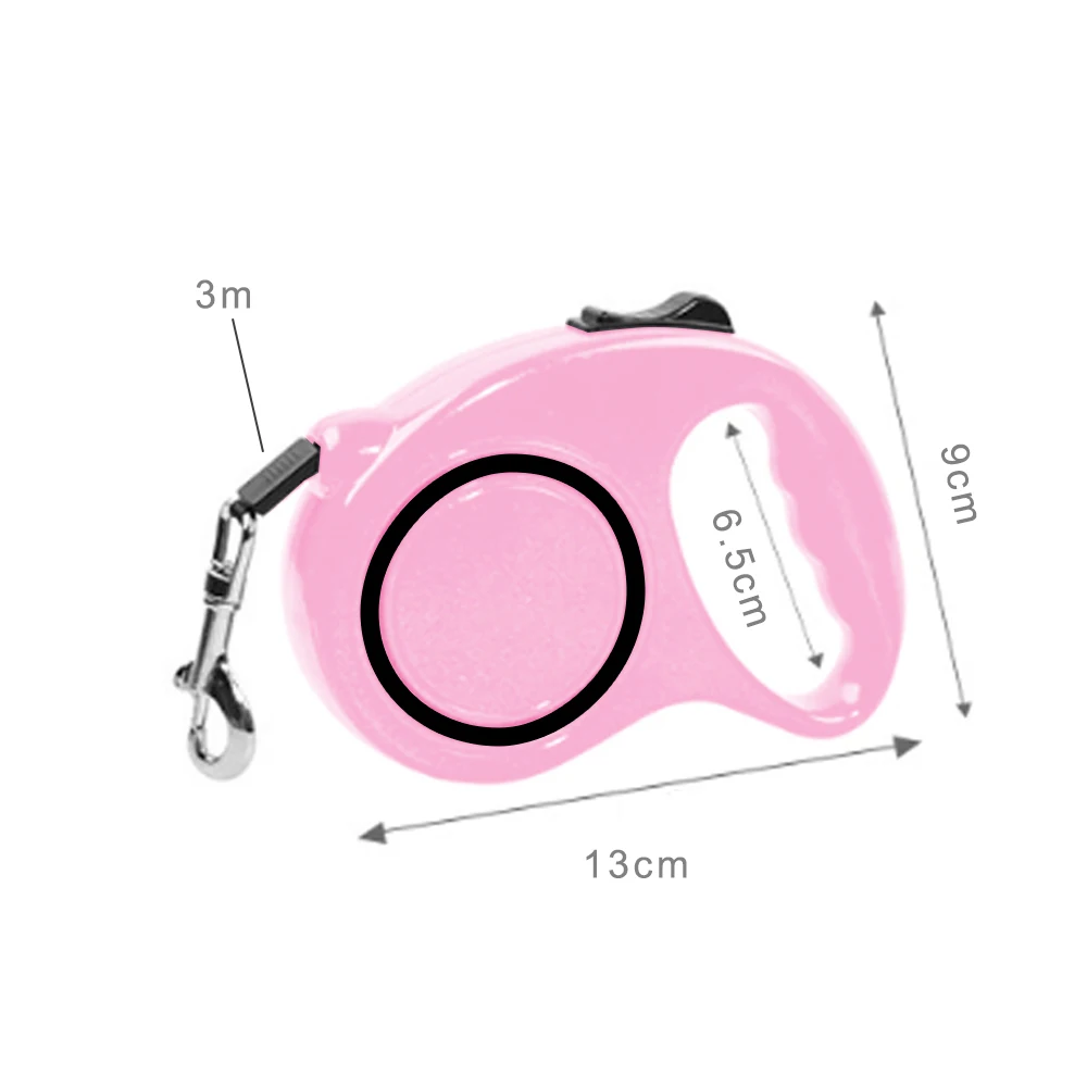 

Автоматический гибкий поводок для собак, выдвижная рулетка для щенков и кошек, 5 м, для малых и средних питомцев