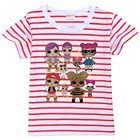 Футболки для девочек с героями мультфильмов, одежда для девочек, Повседневная летняя футболка с круглым вырезом для девочек