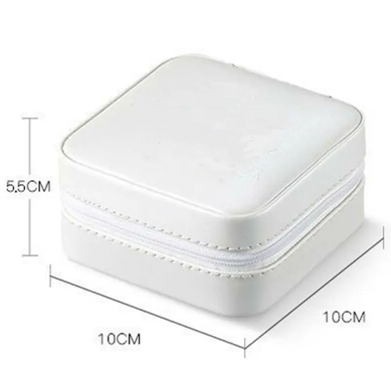 Женская модная простая Косметическая Шкатулка из искусственной кожи футляр для