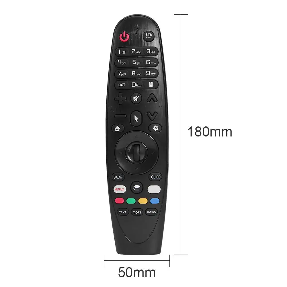 Черный пластиковый пульт дистанционного управления Smart TV с USB-приемником |