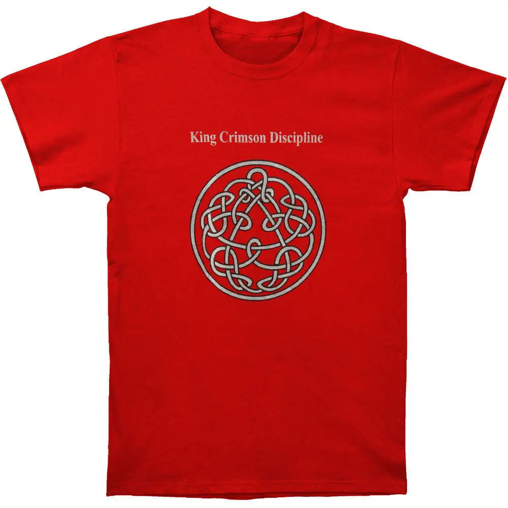 

2021 King Crimson Men's Discipline T-shirt Red T Shirts Short Sleeve Leisure Fashion Summer Brand Clothes Summer Tops Tees Women