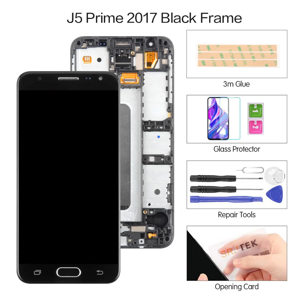 5,0 ''G570 ЖК-дисплей для SAMSUNG Galaxy J5 Prime сенсорный экран для SAMSUNG Galaxy On5 ЖК Galaxy J5 Prime - Цвет: J5P 2017 Black Frame