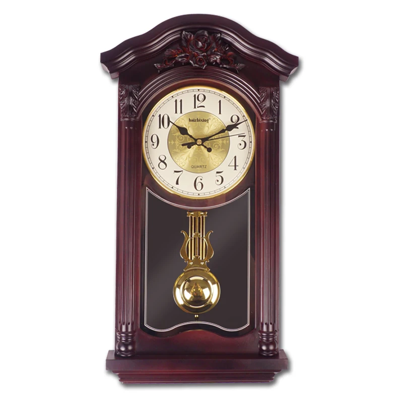 

European Style Home Office Wall Clock Pendulum Large Digital Living Room Wall Clock Reloj Pared Grande Home Watch Mute KK60WC