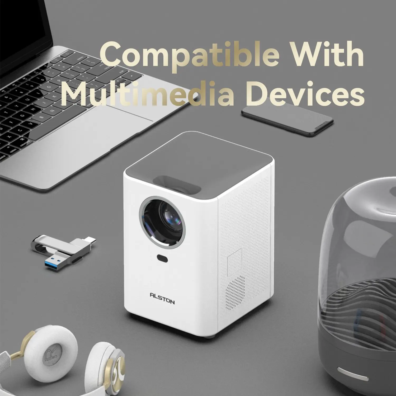 Проектор ALSTON Z3 Full HD 1080P Hi-Fi для домашнего кинотеатра |