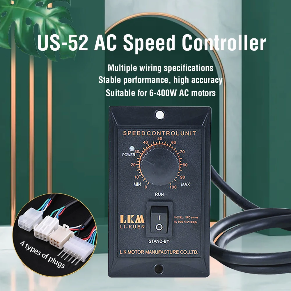 

Motor Speed Controller 250W AC 220V Motor Speed Pinpoint Regulator Controller Forward & Backward Motor Governor