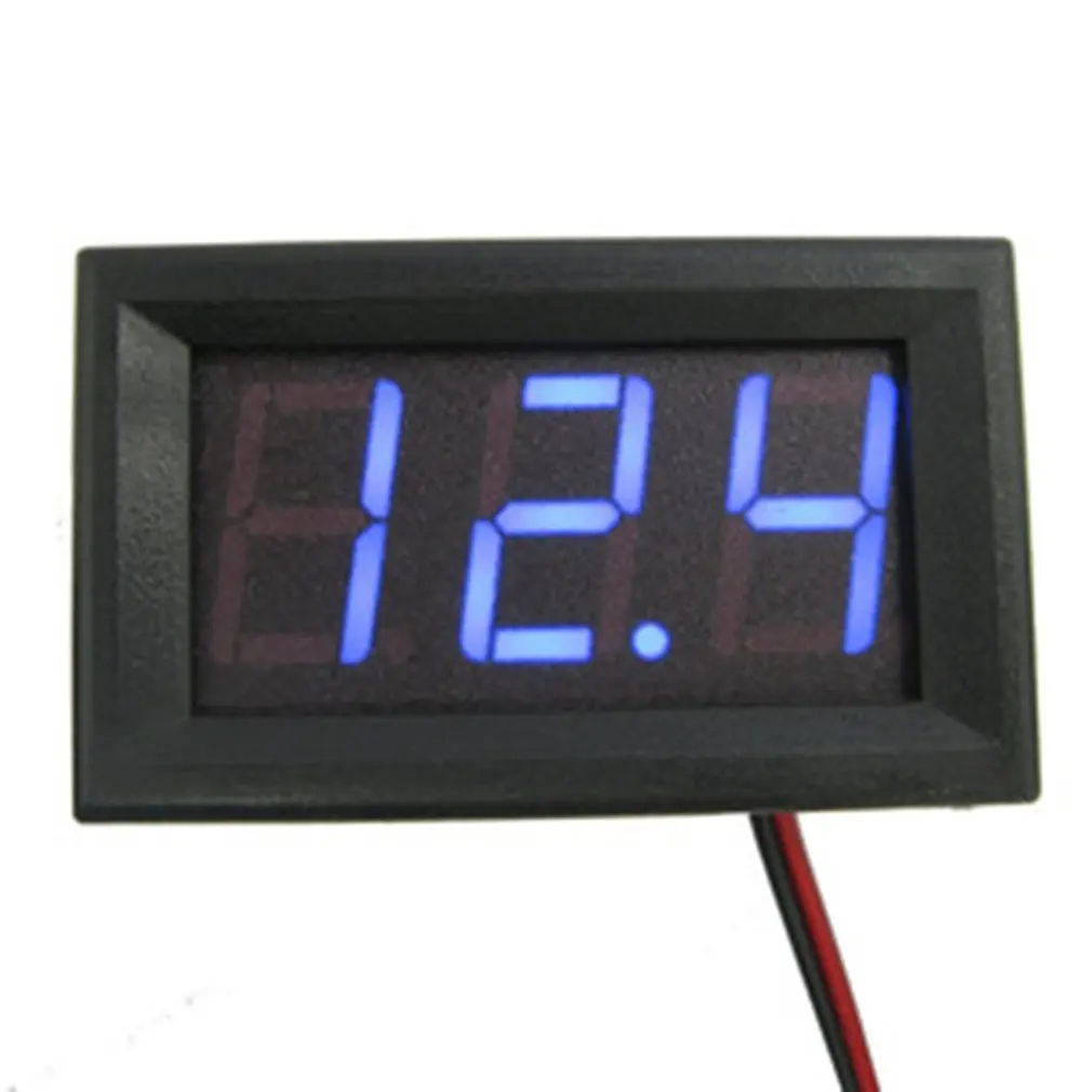 

Цифровой вольтметр, постоянный ток 4,5 В-30 В с красной, синей, зеленой панелями на выбор для автомобиля 6 В 12 В