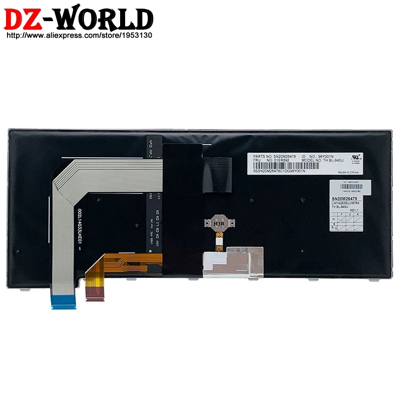 Новая Оригинальная русская Серебристая клавиатура с русской раскладкой и