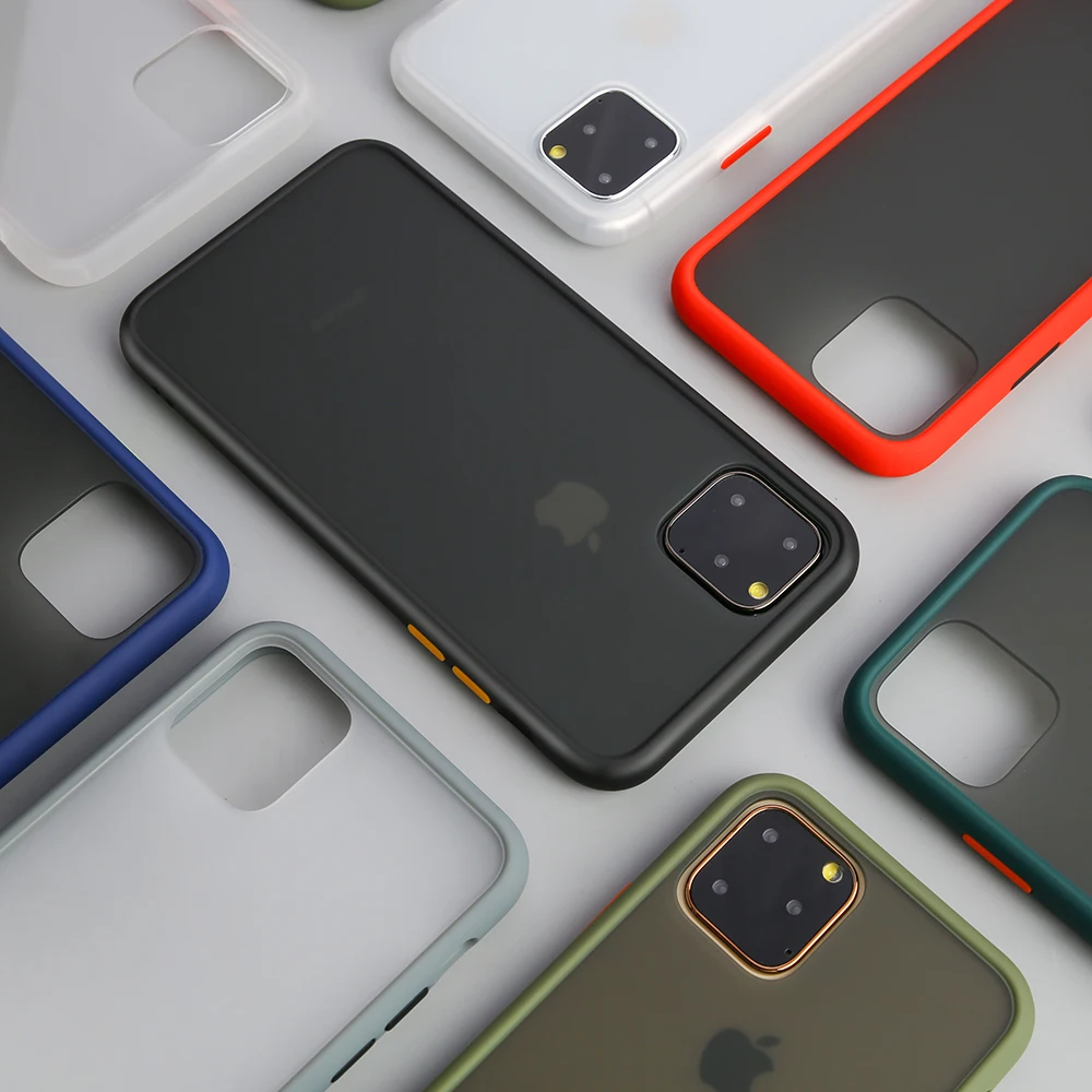 Матовый Прозрачный чехол для телефона Apple iPhone X XR XS 11 Pro Max 8 7 6S 6 Plus мягкий ТПУ