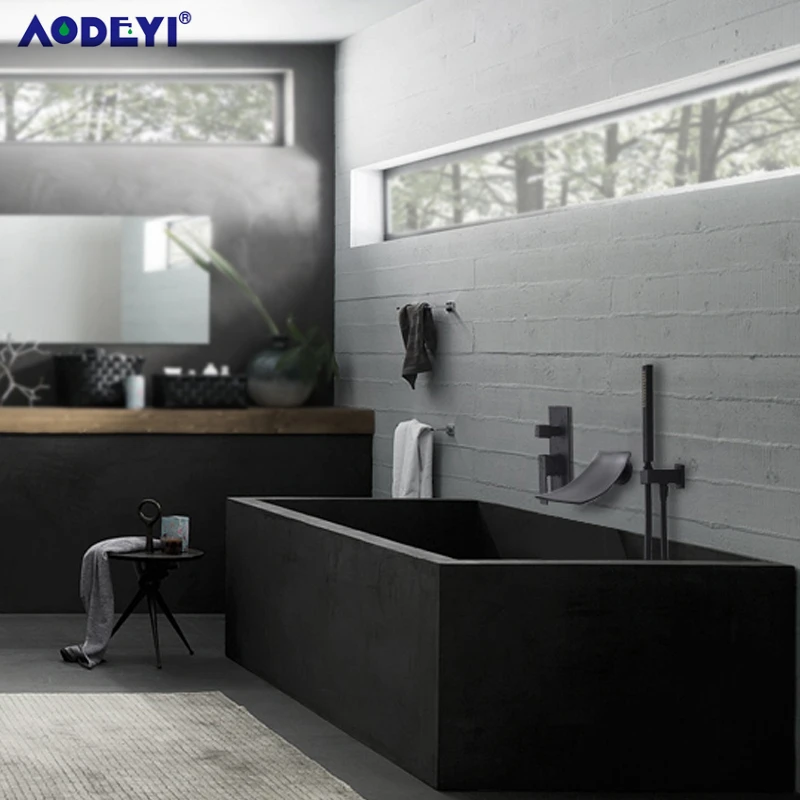 Латунный душевой набор с креплением Водопад для ванны смеситель 2 функциями