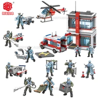 military surgeon world war 2 ww2 army military soldier city police swat with weapon accessories figures building blocks bricks